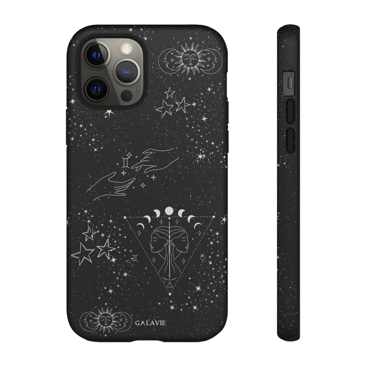 Gemini Zodiac Phone Case – Noir