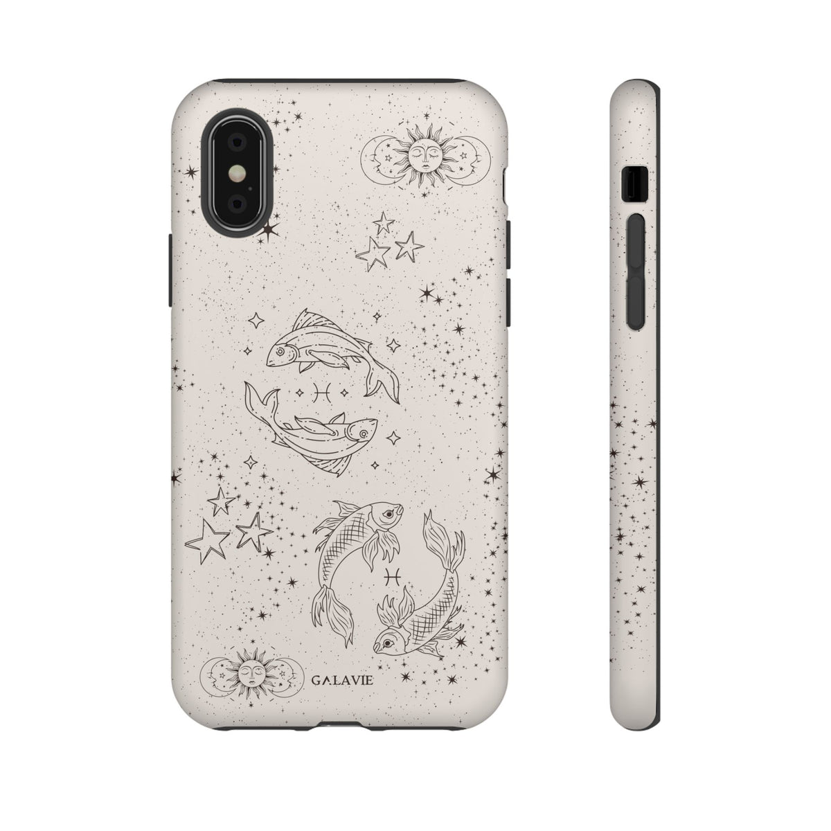 Pisces Zodiac Phone Case – Cream