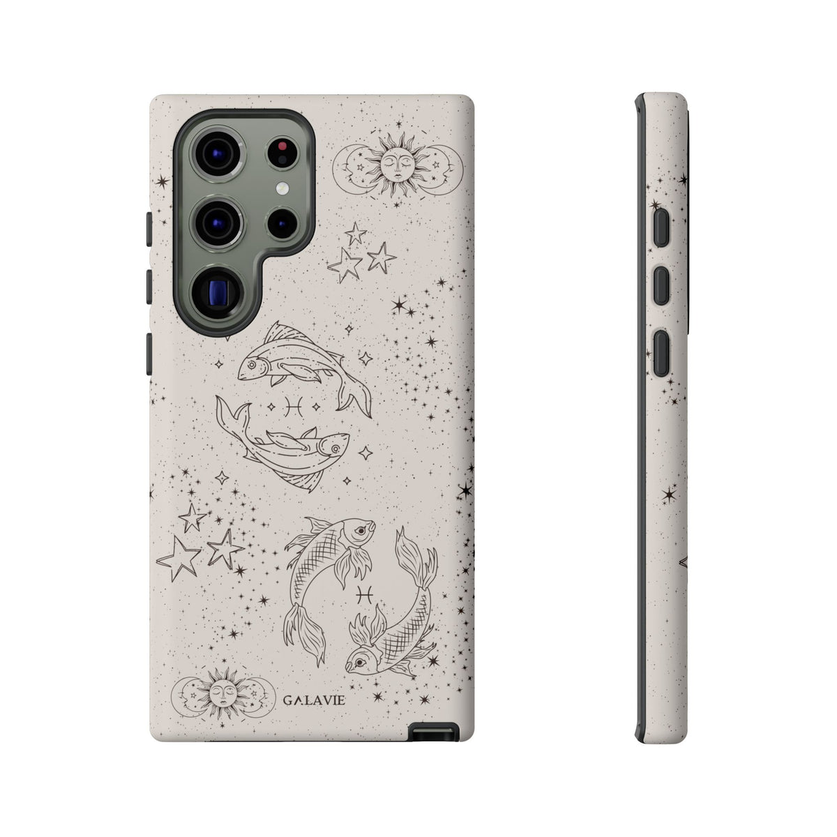 Pisces Zodiac Phone Case – Cream