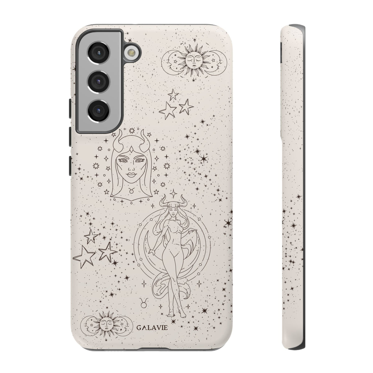 Taurus Zodiac Phone Case – Cream