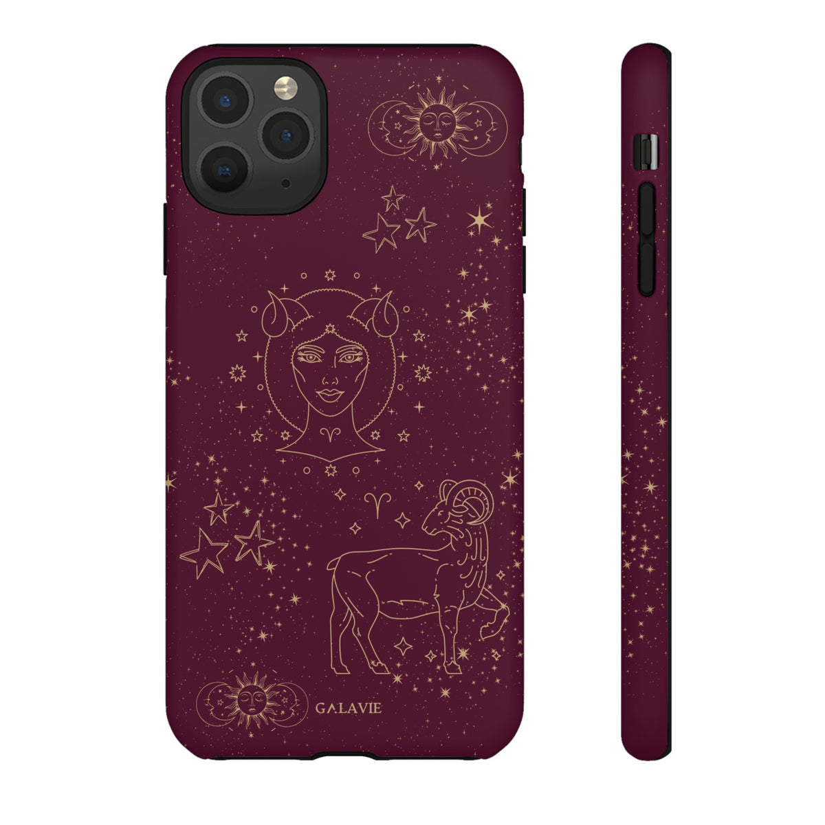 Aries Zodiac Phone Case – Merlot
