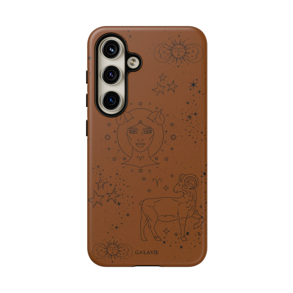Aries Zodiac Phone Case – Cognac