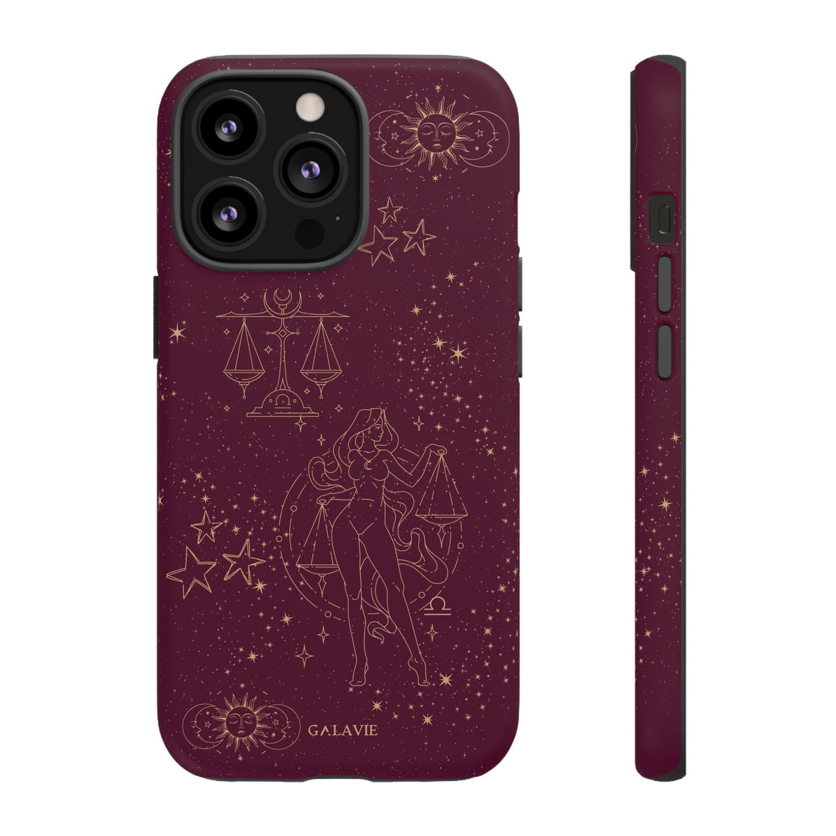 Libra Zodiac Phone Case – Merlot