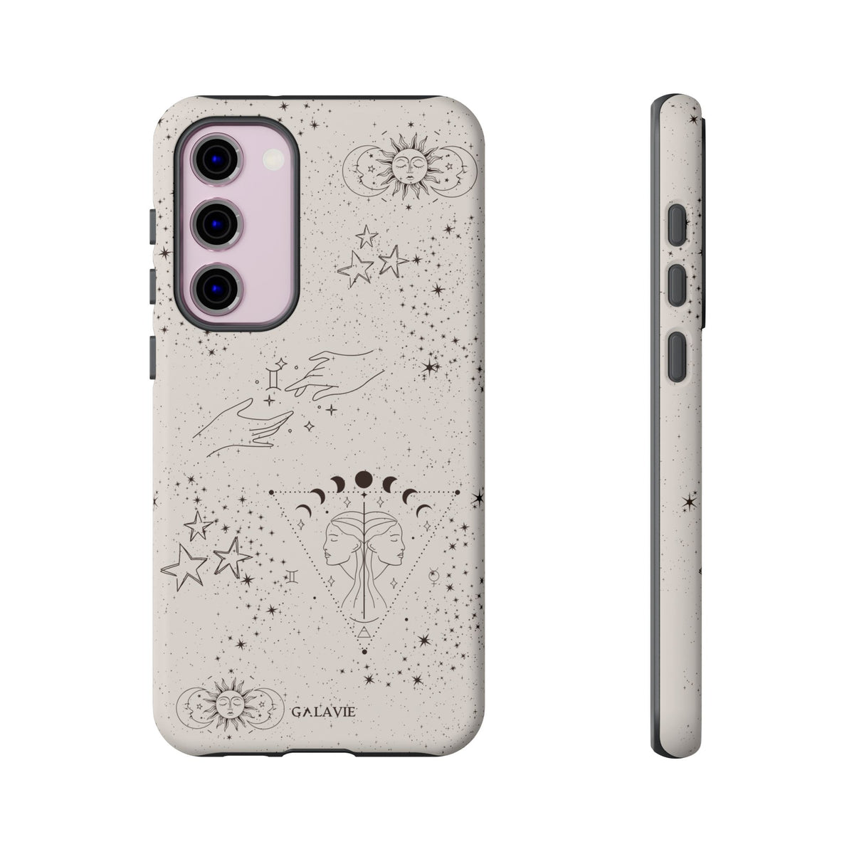 Gemini Zodiac Phone Case – Cream