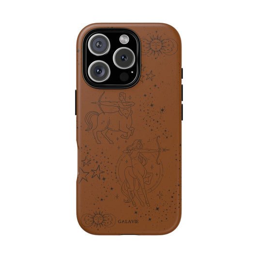 Sagittarius Zodiac Phone Case – Cognac