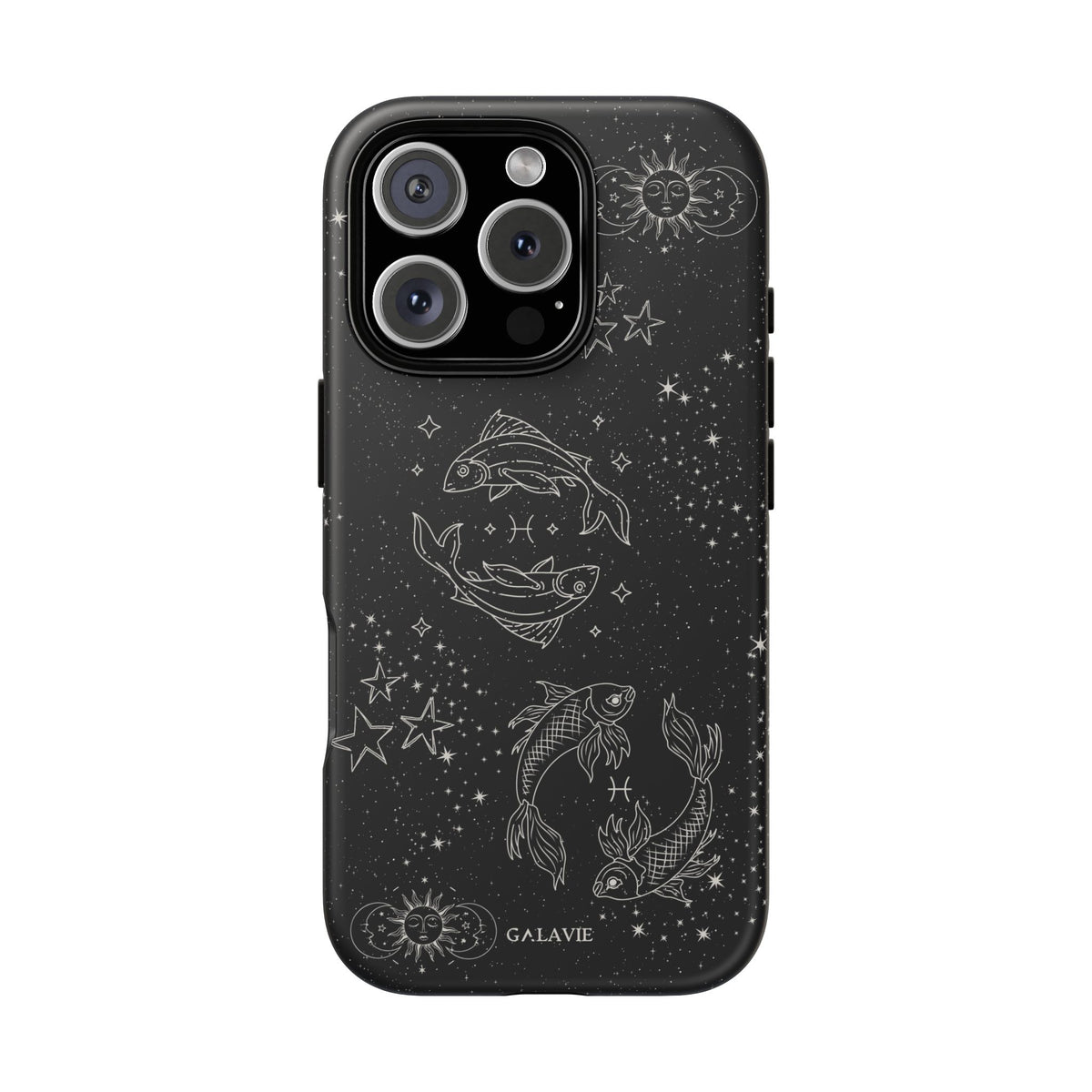 Pisces Zodiac Phone Case – Noir