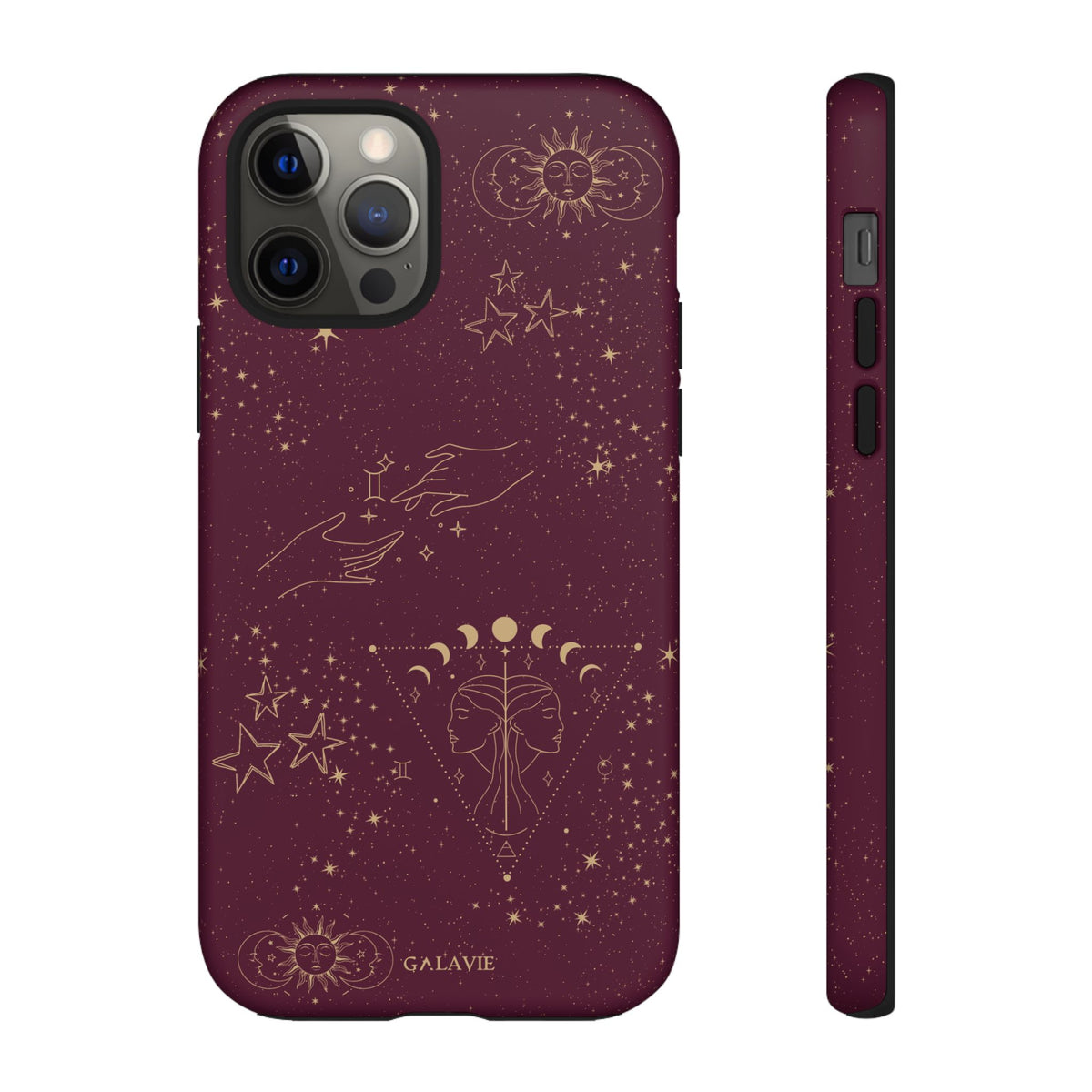 Gemini Zodiac Phone Case – Merlot
