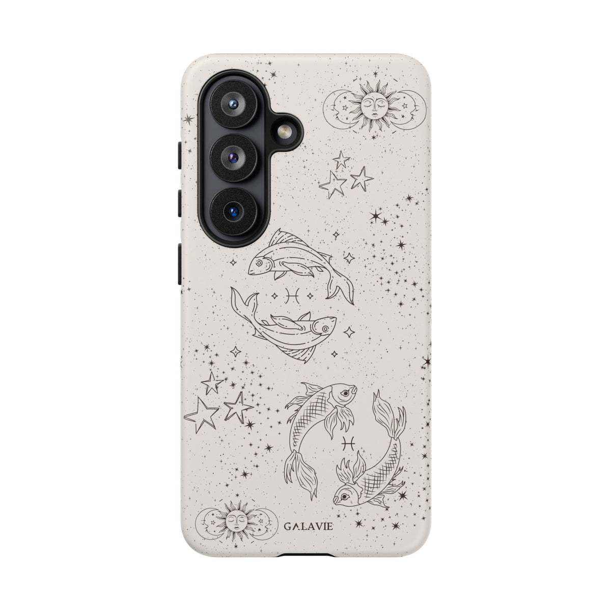 Pisces Zodiac Phone Case – Cream
