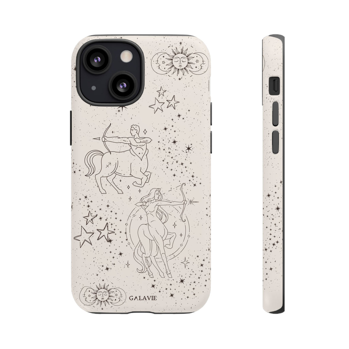 Sagittarius Zodiac Phone Case – Cream