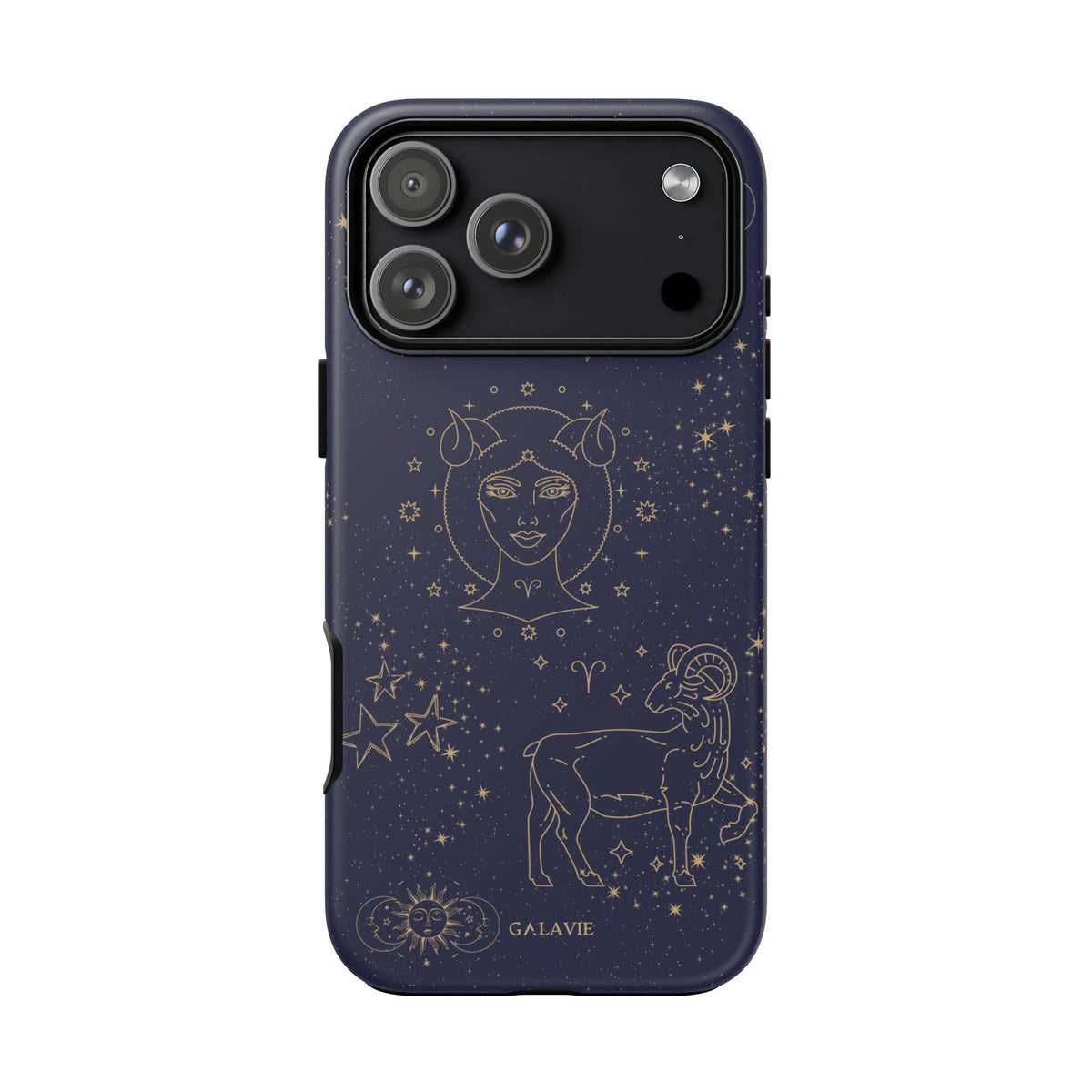 Aries Zodiac Phone Case – Navy