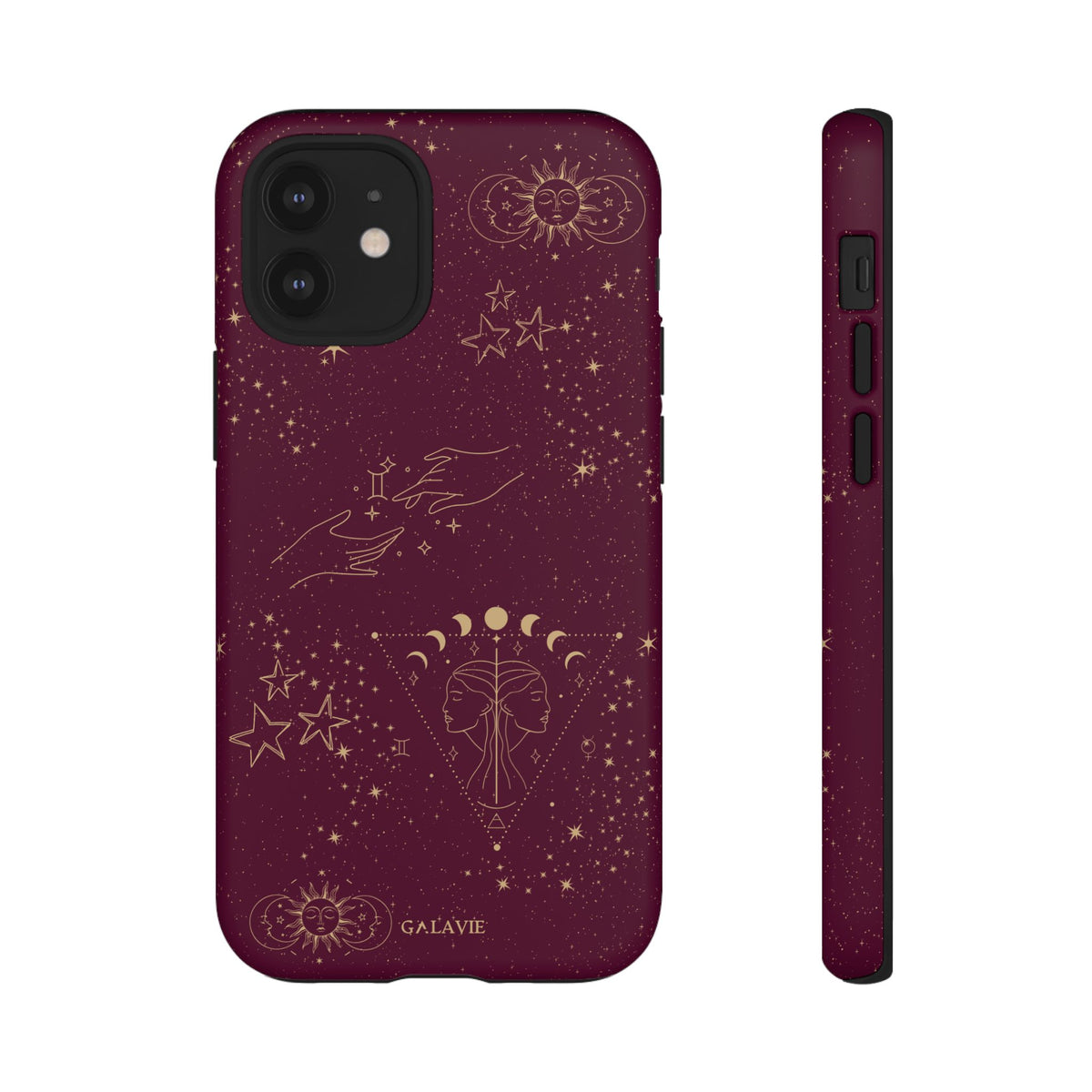 Gemini Zodiac Phone Case – Merlot