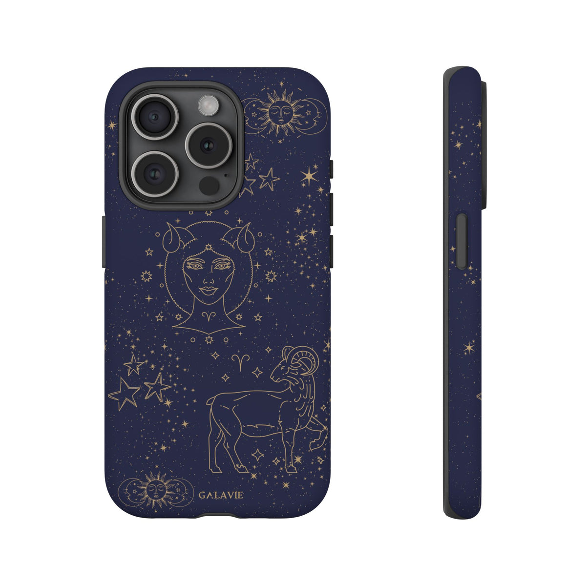 Aries Zodiac Phone Case – Navy