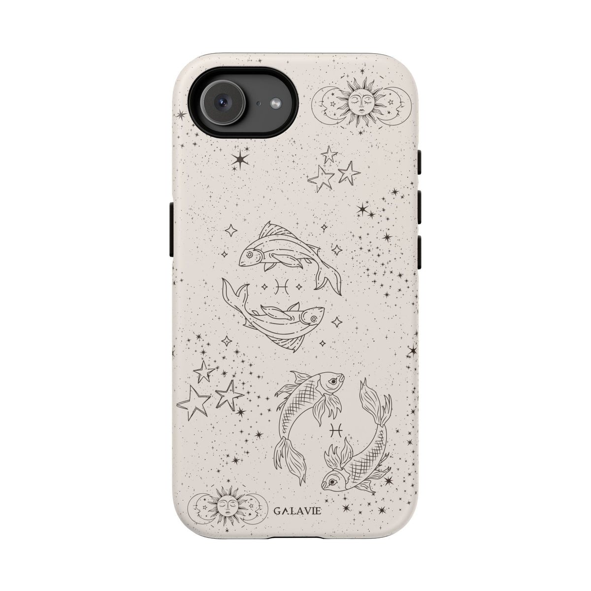 Pisces Zodiac Phone Case – Cream