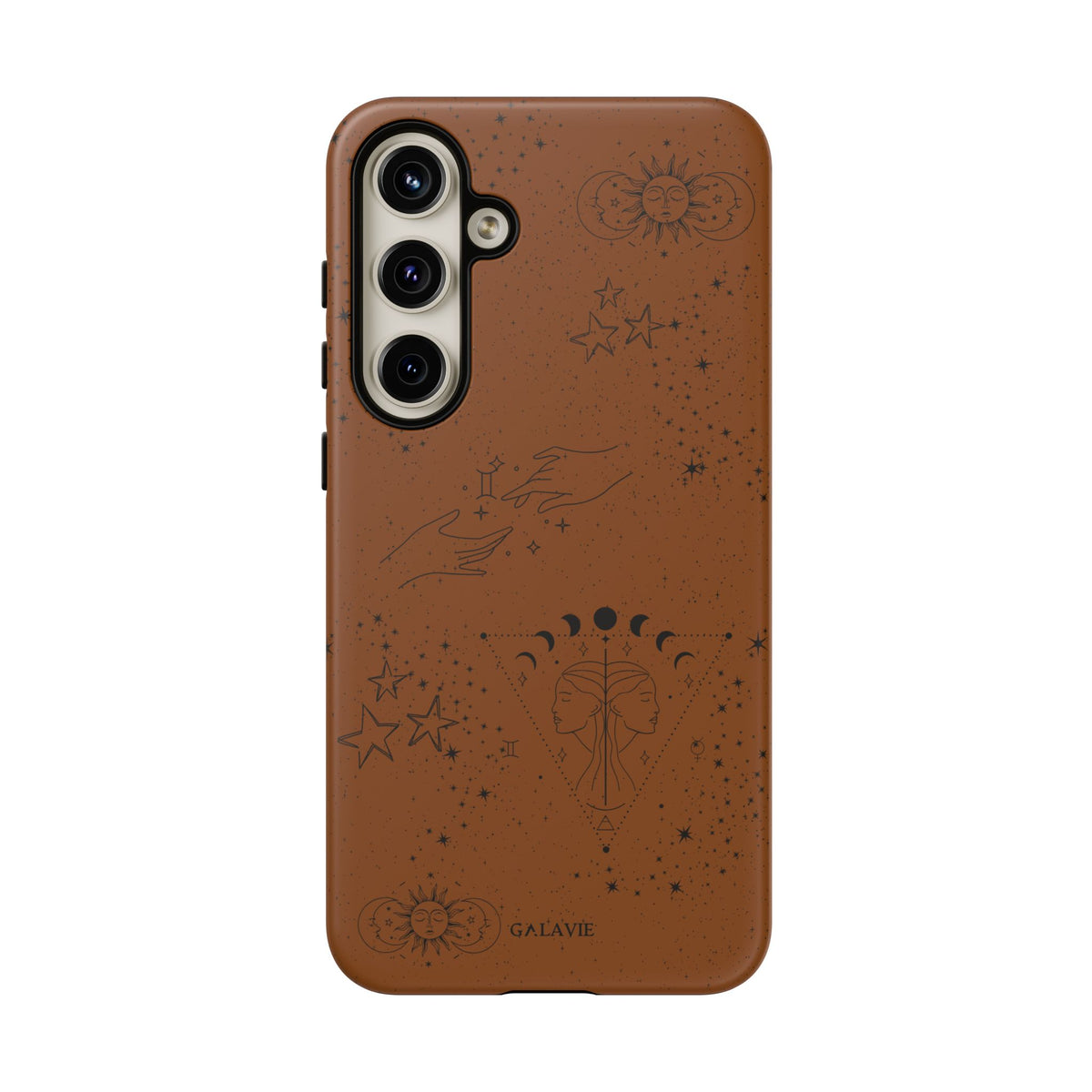 Gemini Zodiac Phone Case – Cognac