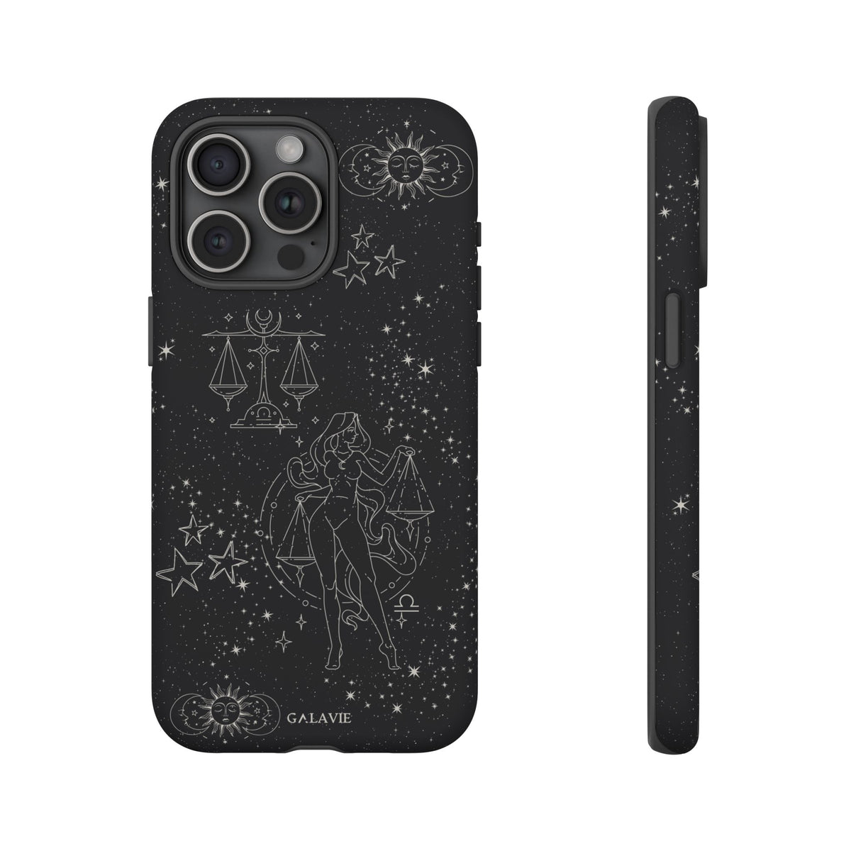 Libra Zodiac Phone Case – Noir
