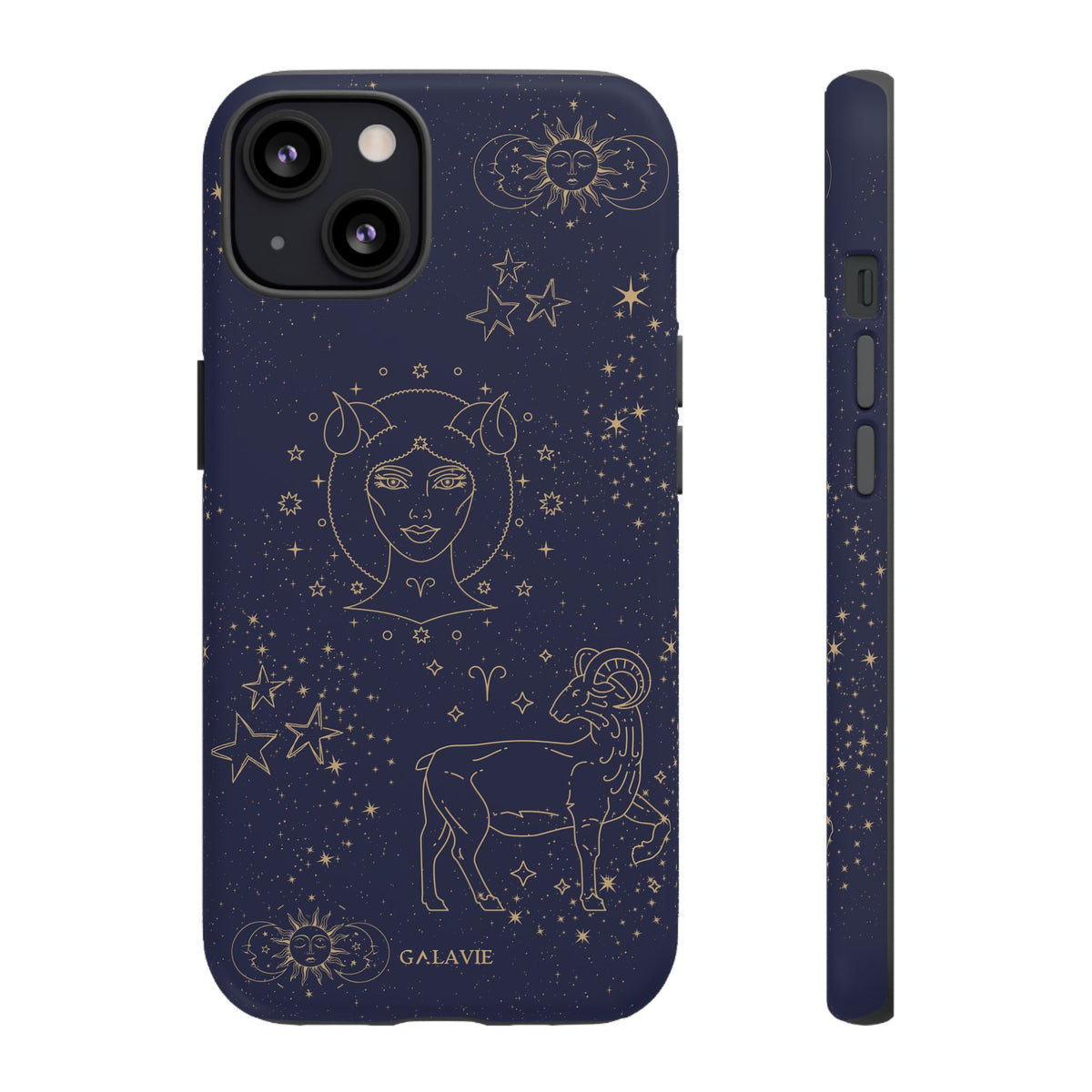 Aries Zodiac Phone Case – Navy