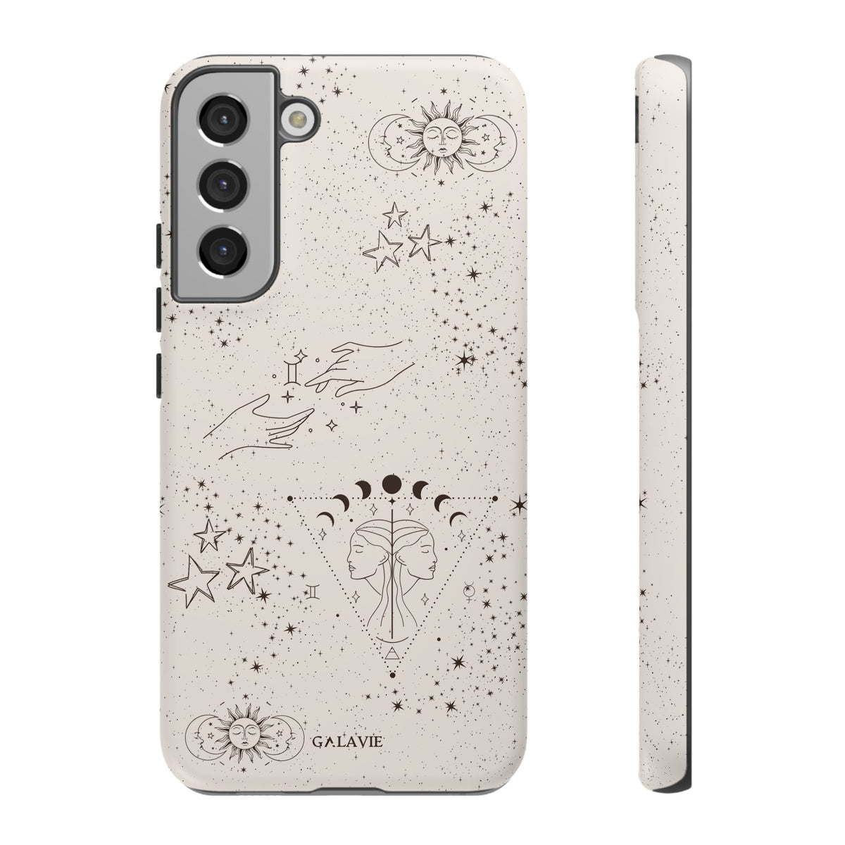 Gemini Zodiac Phone Case – Cream