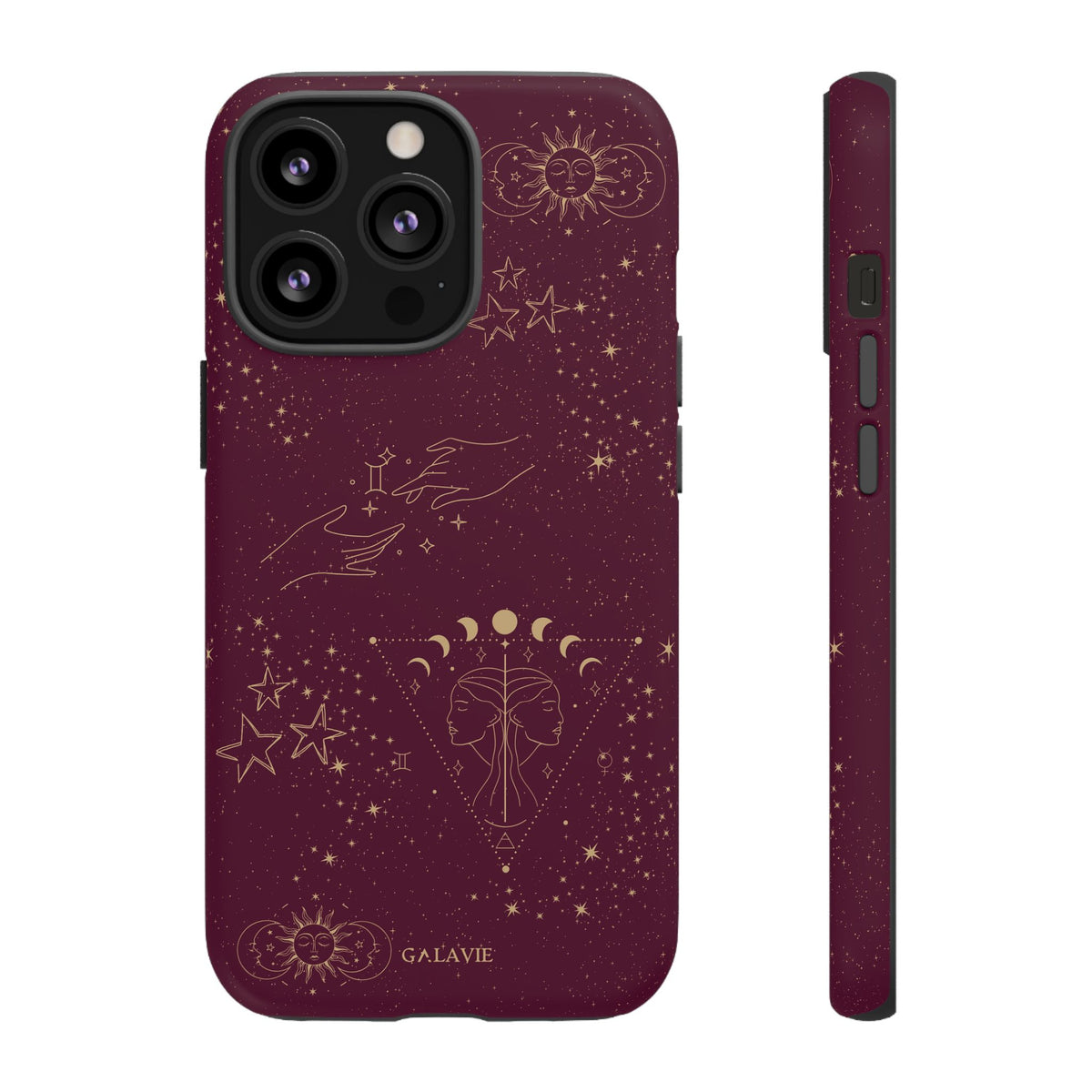 Gemini Zodiac Phone Case – Merlot