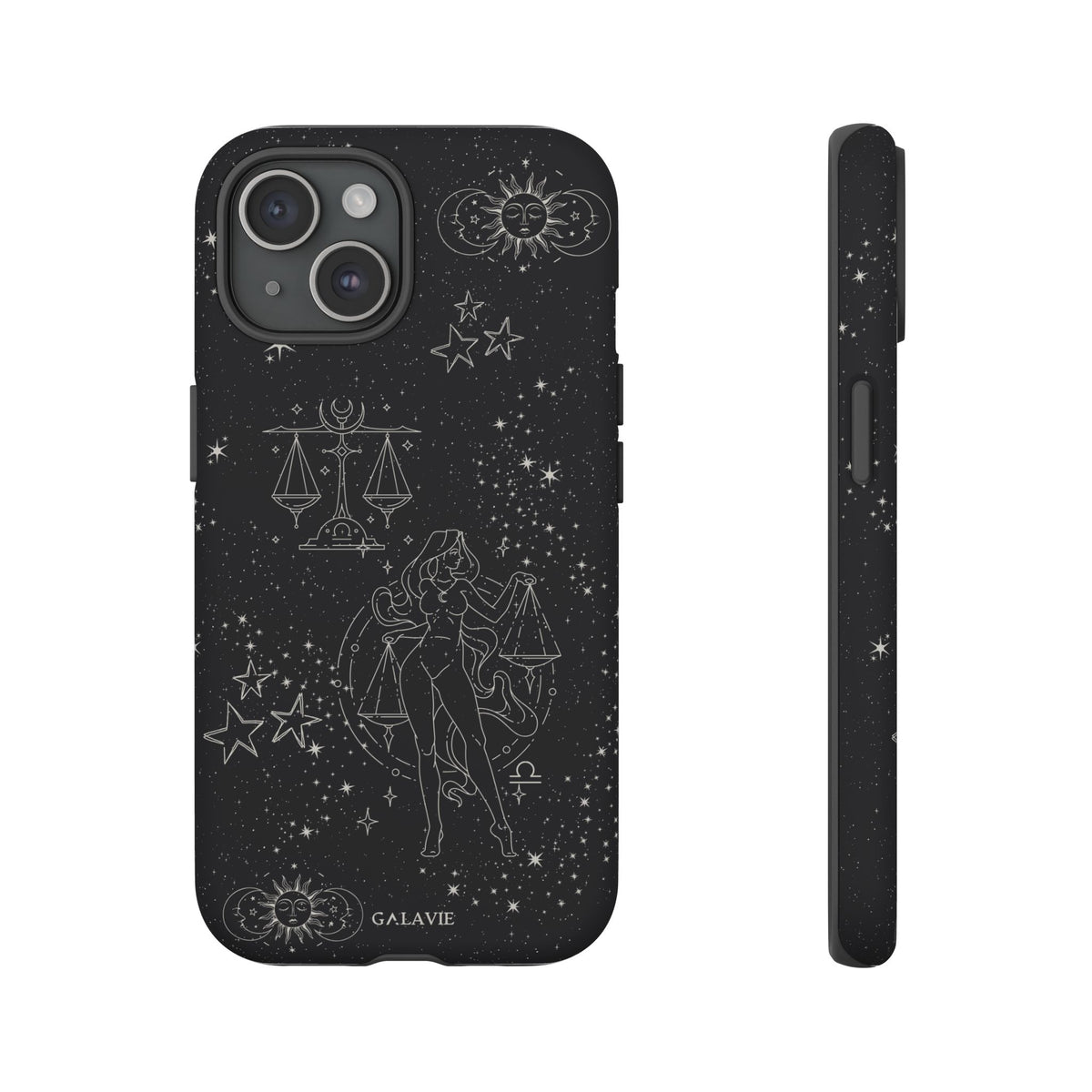 Libra Zodiac Phone Case – Noir