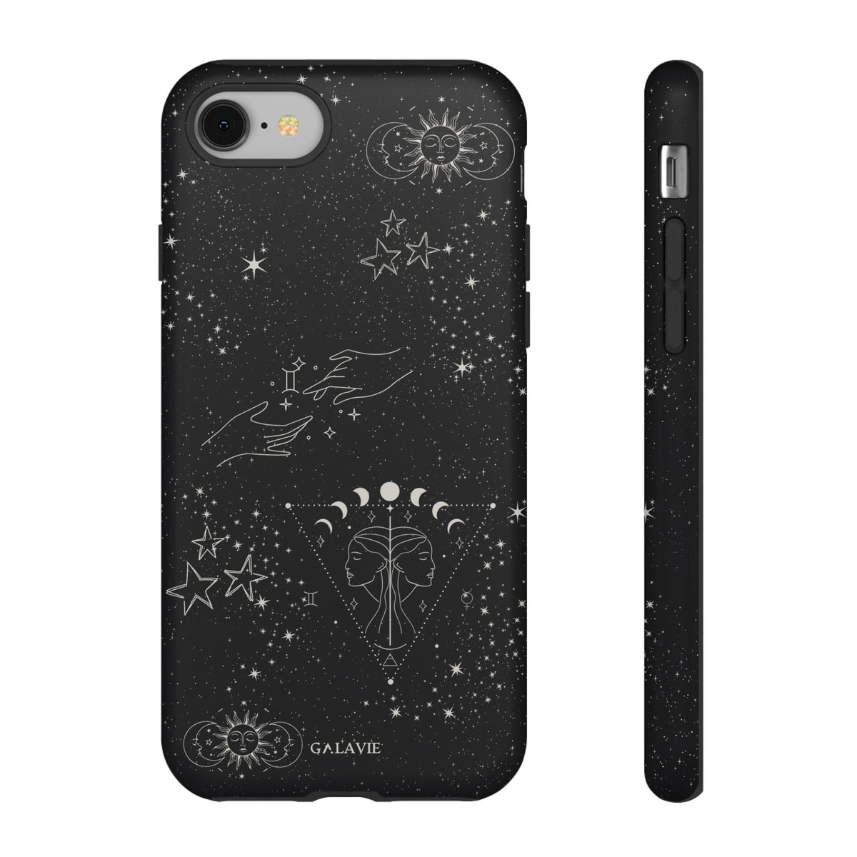 Gemini Zodiac Phone Case – Noir