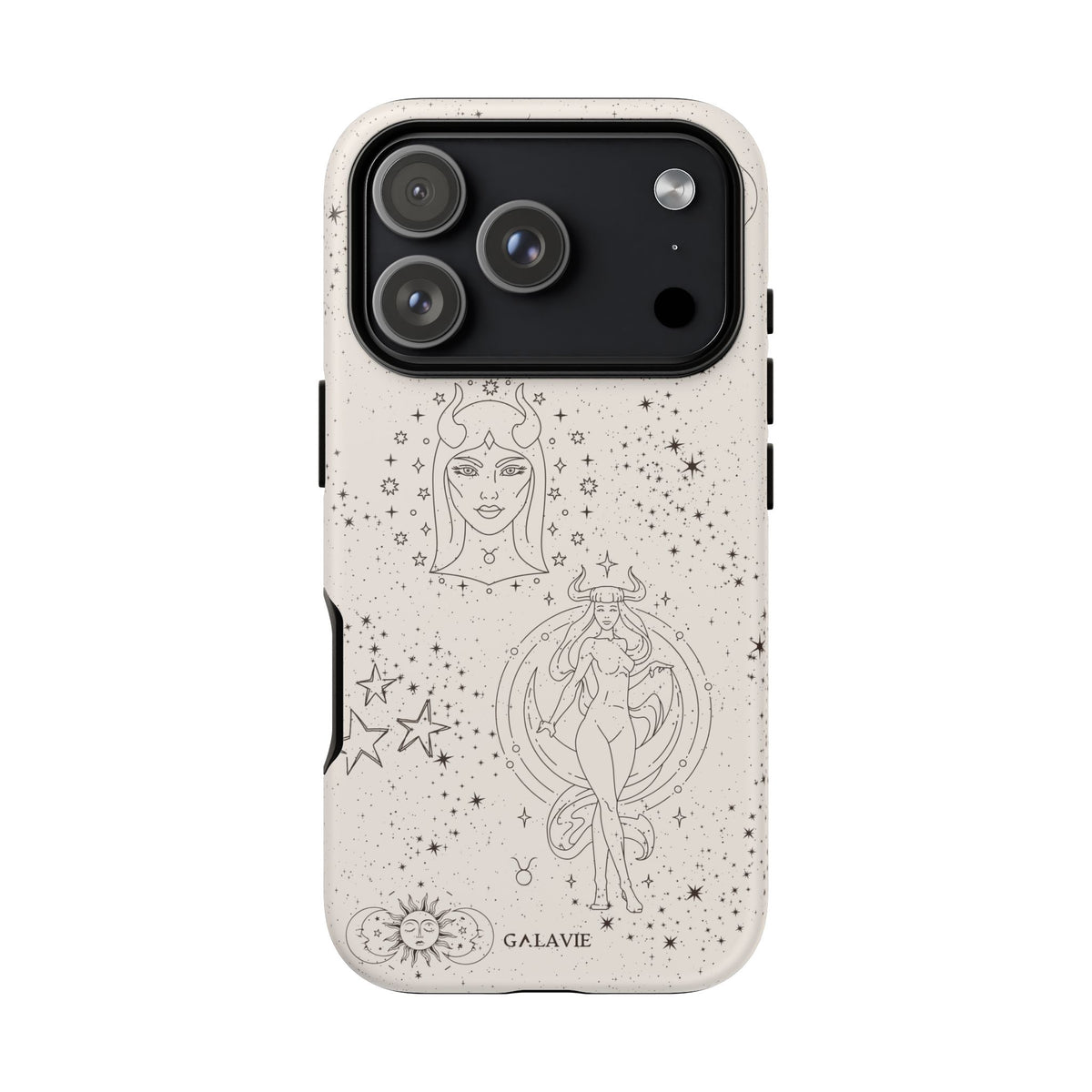 Taurus Zodiac Phone Case – Cream