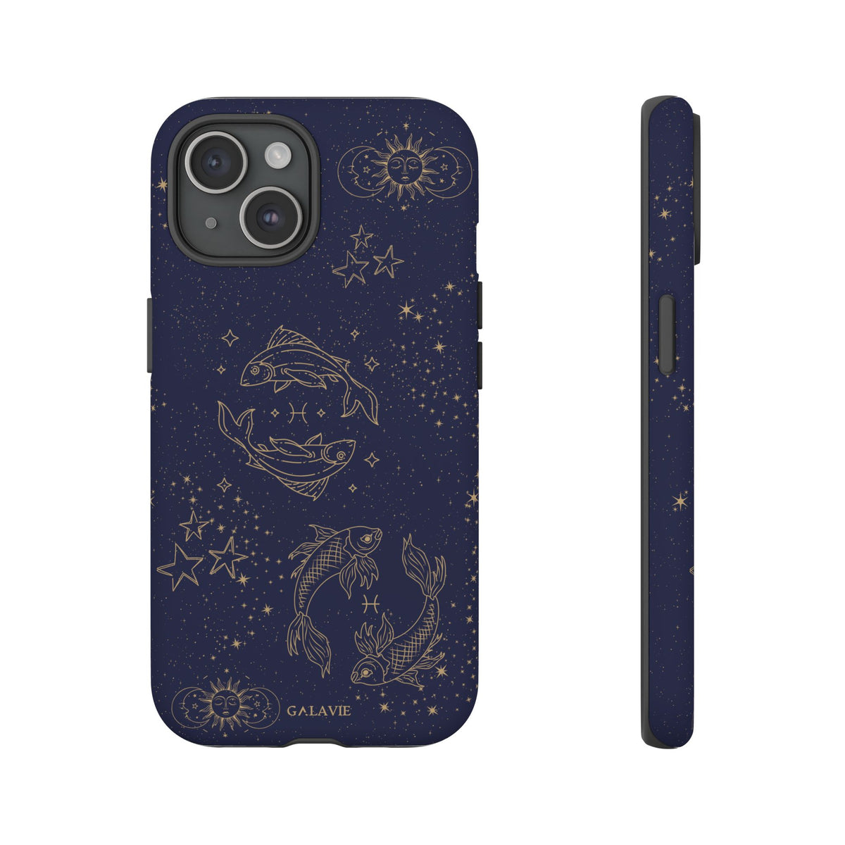 Pisces Zodiac Phone Case – Navy