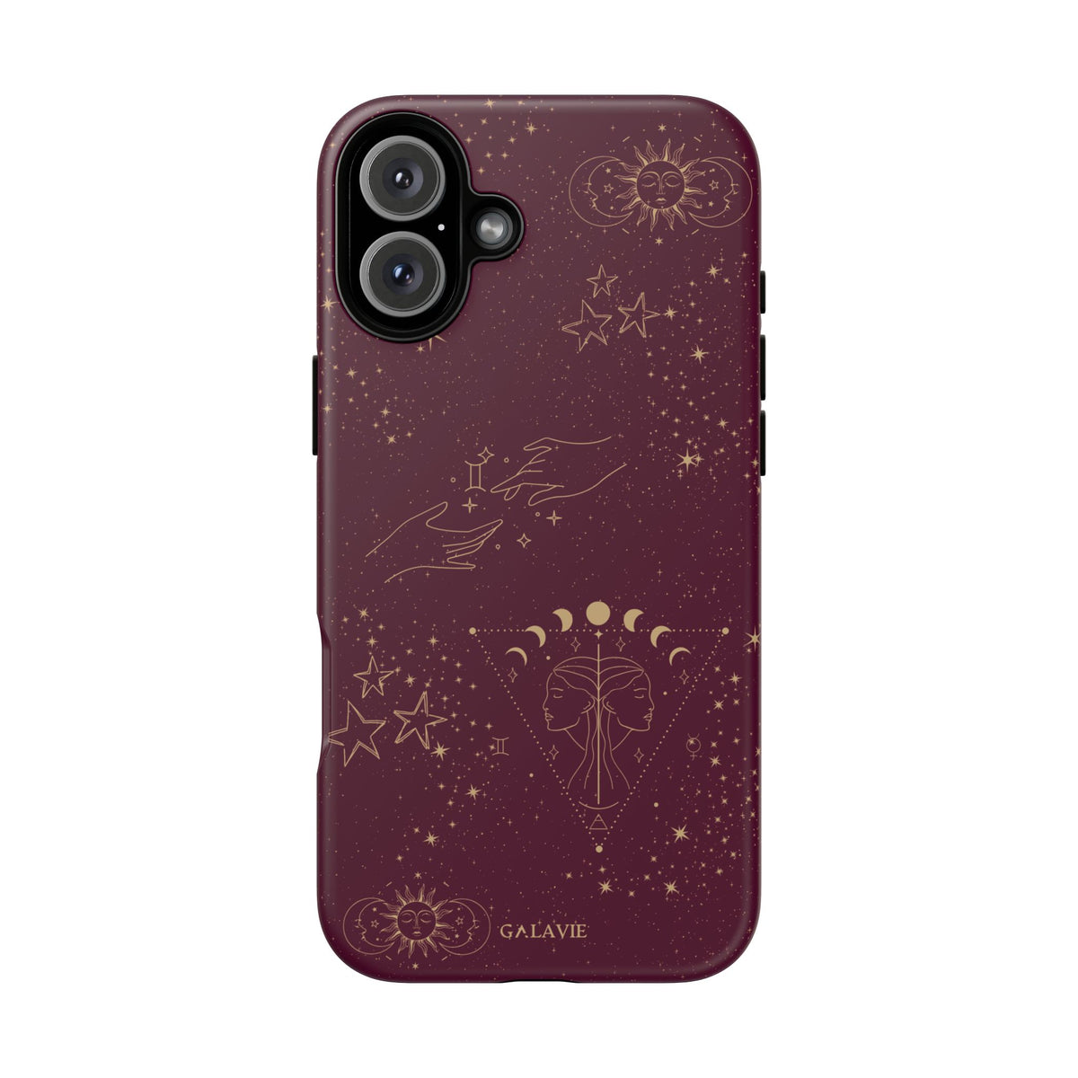 Gemini Zodiac Phone Case – Merlot
