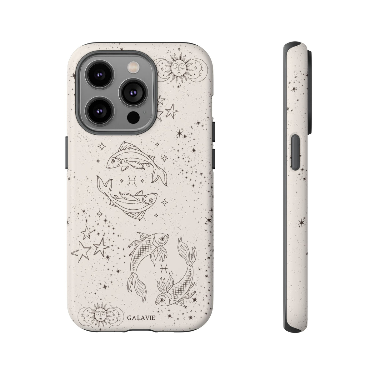 Pisces Zodiac Phone Case – Cream