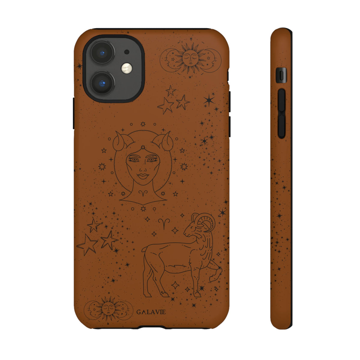 Aries Zodiac Phone Case – Cognac