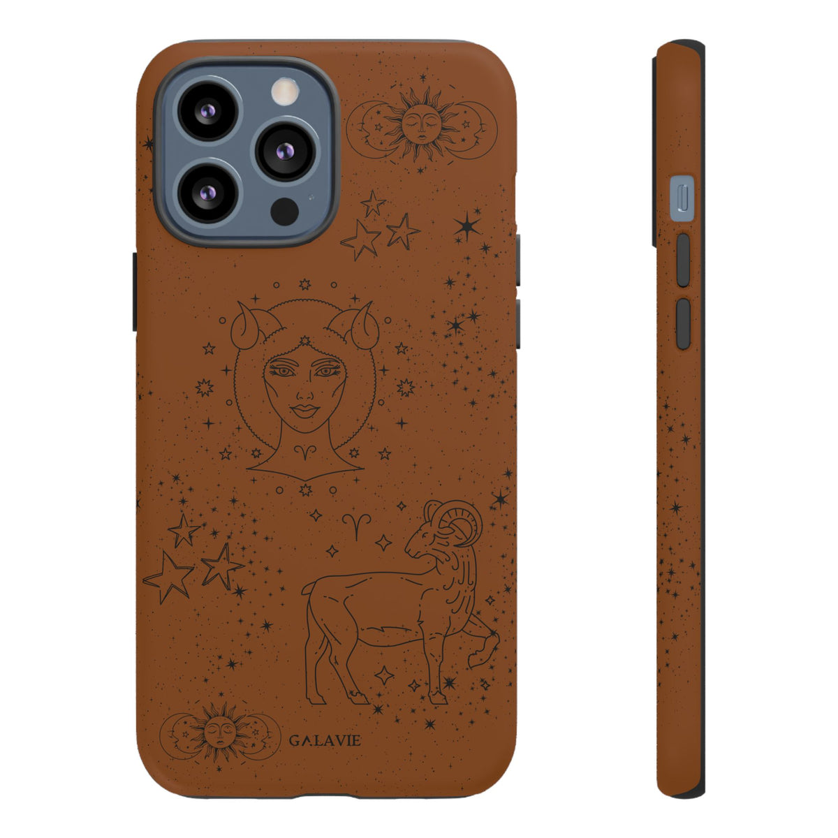 Aries Zodiac Phone Case – Cognac