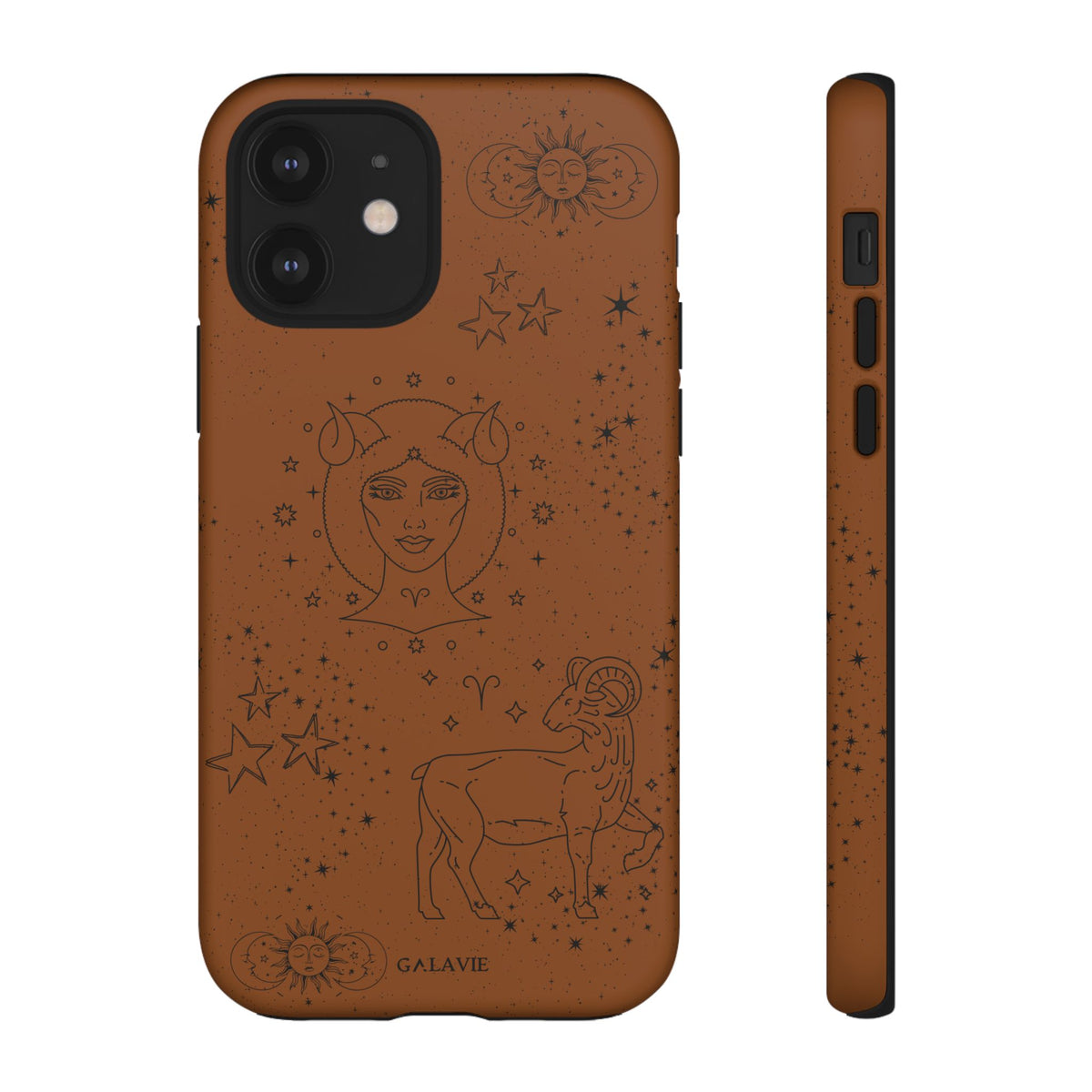 Aries Zodiac Phone Case – Cognac