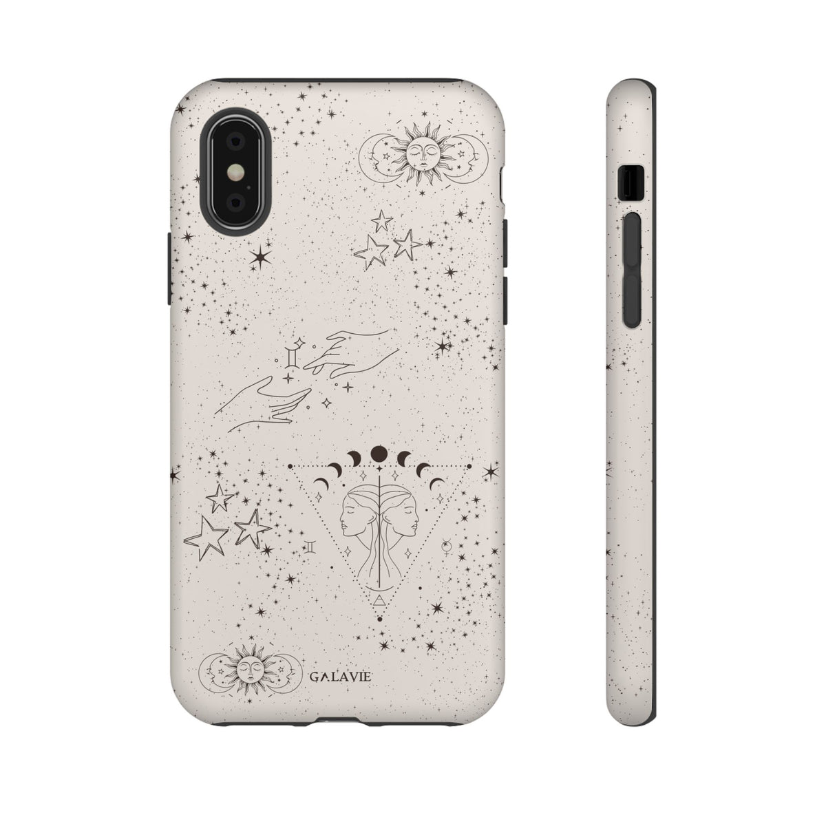 Gemini Zodiac Phone Case – Cream