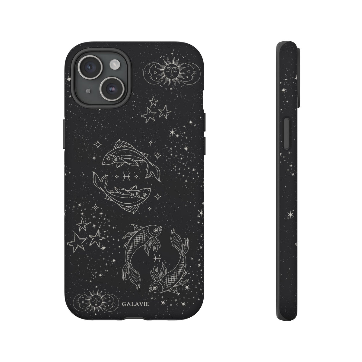 Pisces Zodiac Phone Case – Noir