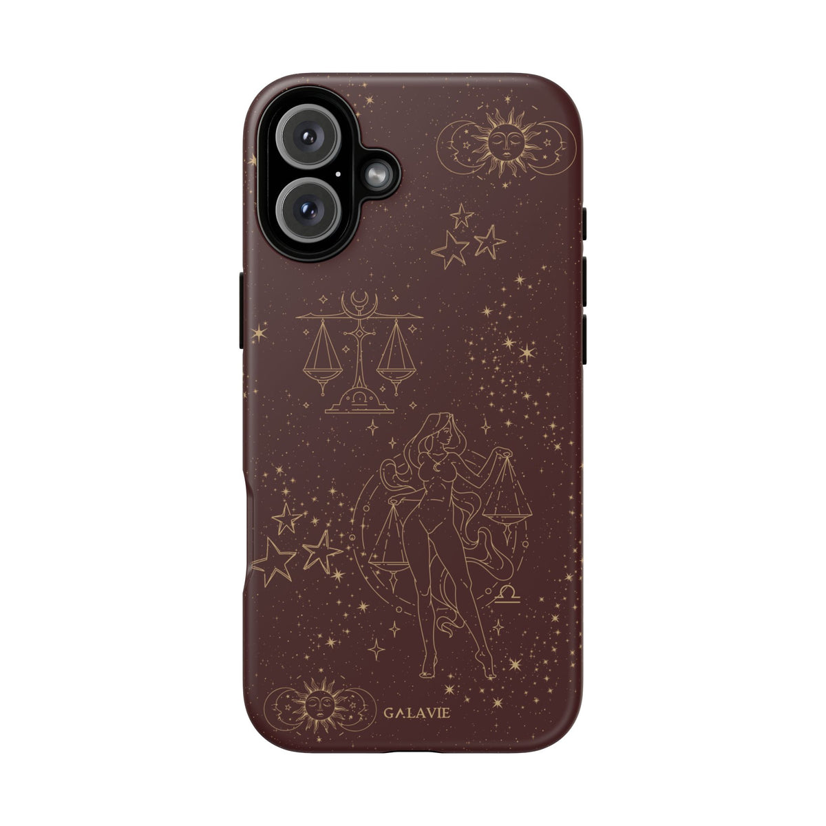 Libra Zodiac Phone Case – Chocolate