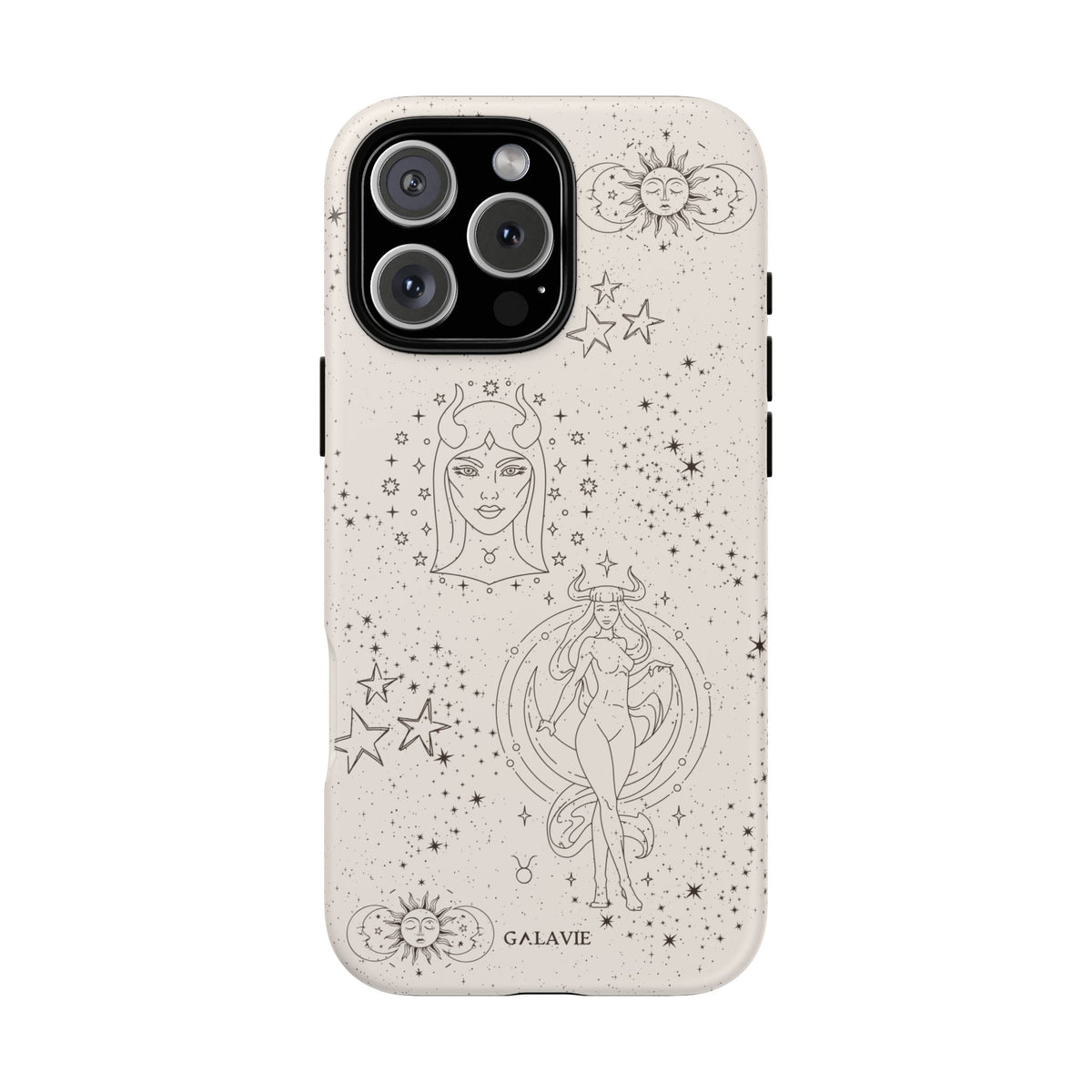 Taurus Zodiac Phone Case – Cream