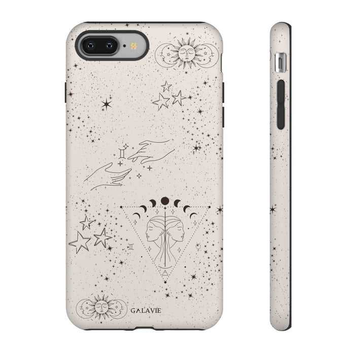 Gemini Zodiac Phone Case – Cream
