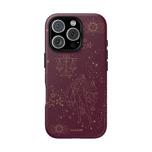 Libra Zodiac Phone Case – Merlot