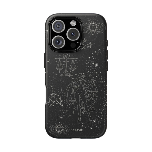 Libra Zodiac Phone Case – Noir