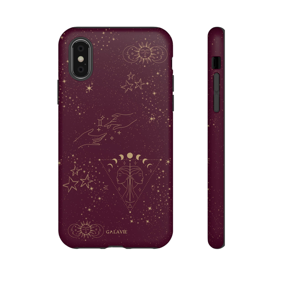 Gemini Zodiac Phone Case – Merlot