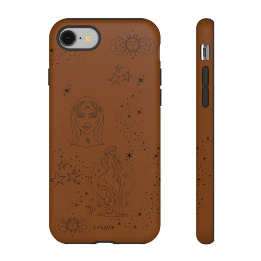 Virgo Zodiac Phone Case – Cognac