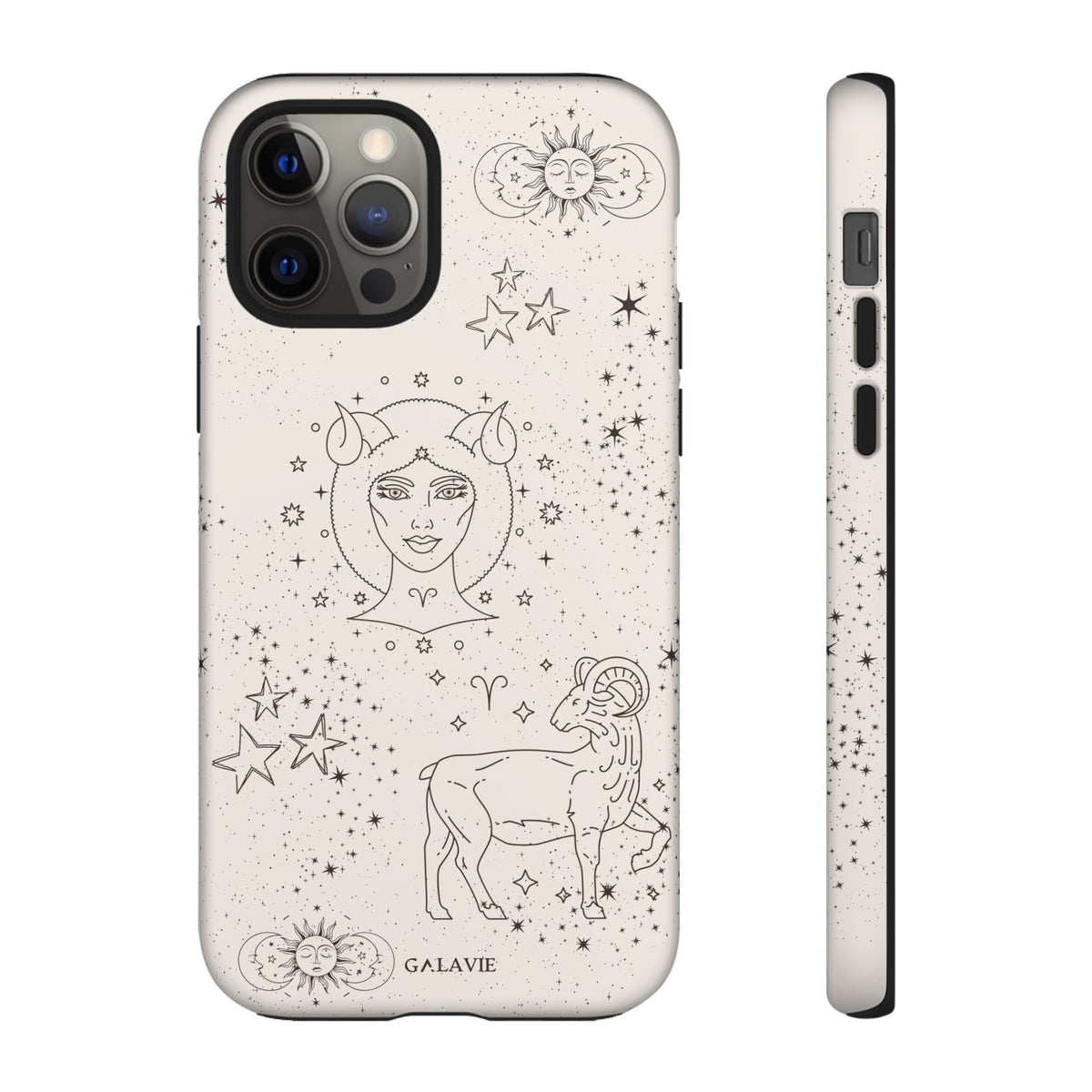 Aries Zodiac Phone Case – Cream