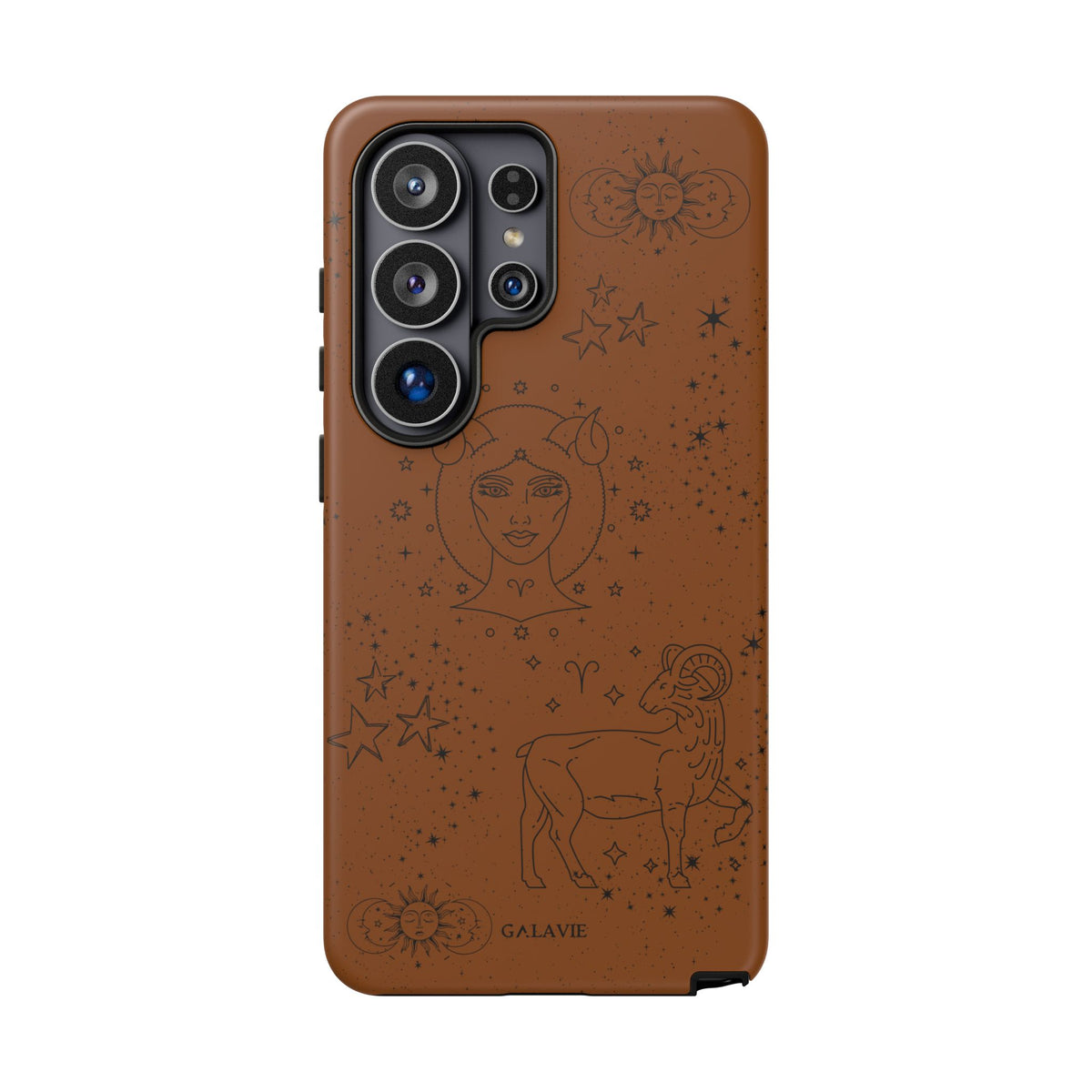 Aries Zodiac Phone Case – Cognac