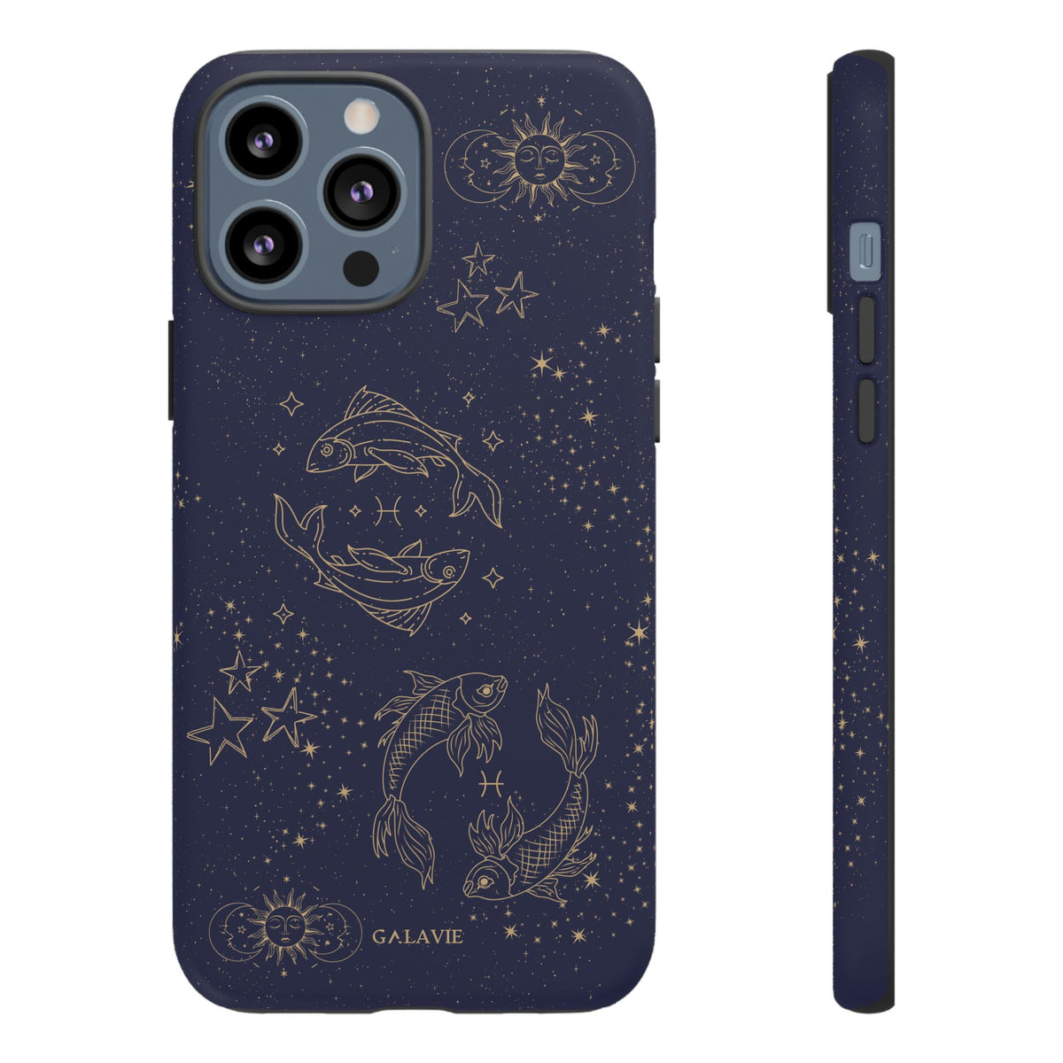 Pisces Zodiac Phone Case – Navy
