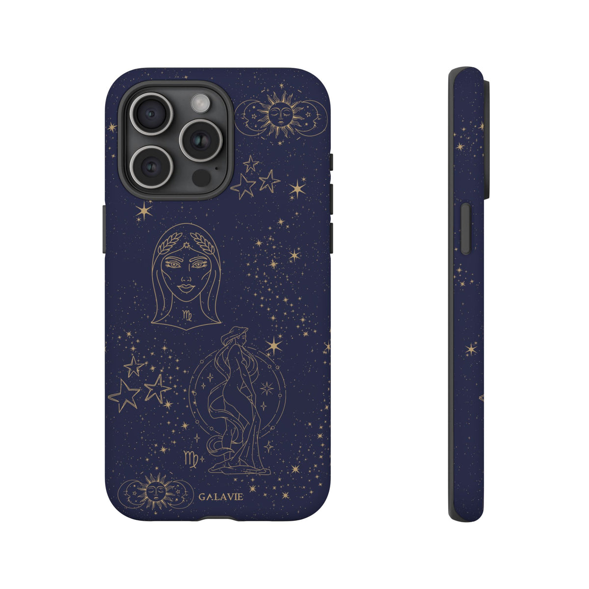 Virgo Zodiac Phone Case – Navy