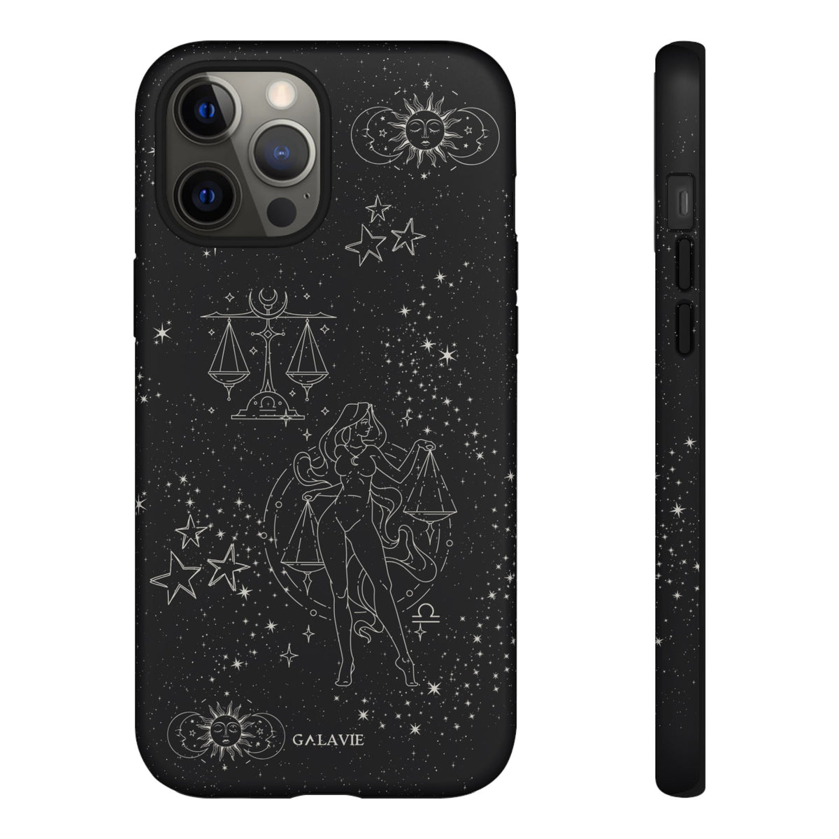 Libra Zodiac Phone Case – Noir