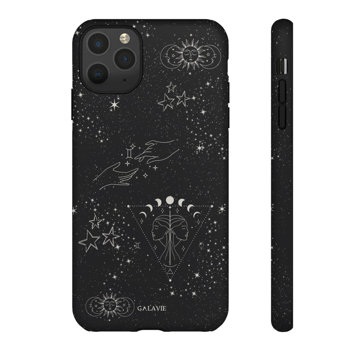Gemini Zodiac Phone Case – Noir
