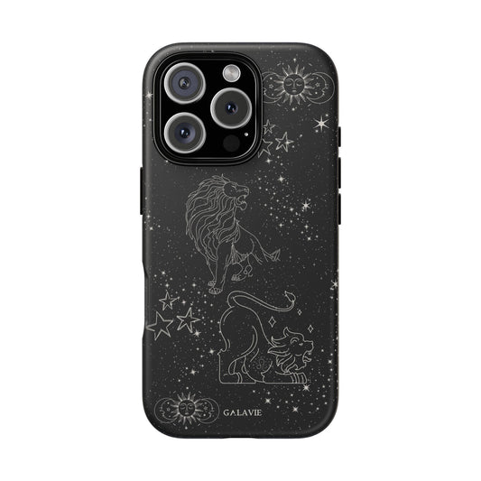 Leo Zodiac Phone Case – Noir