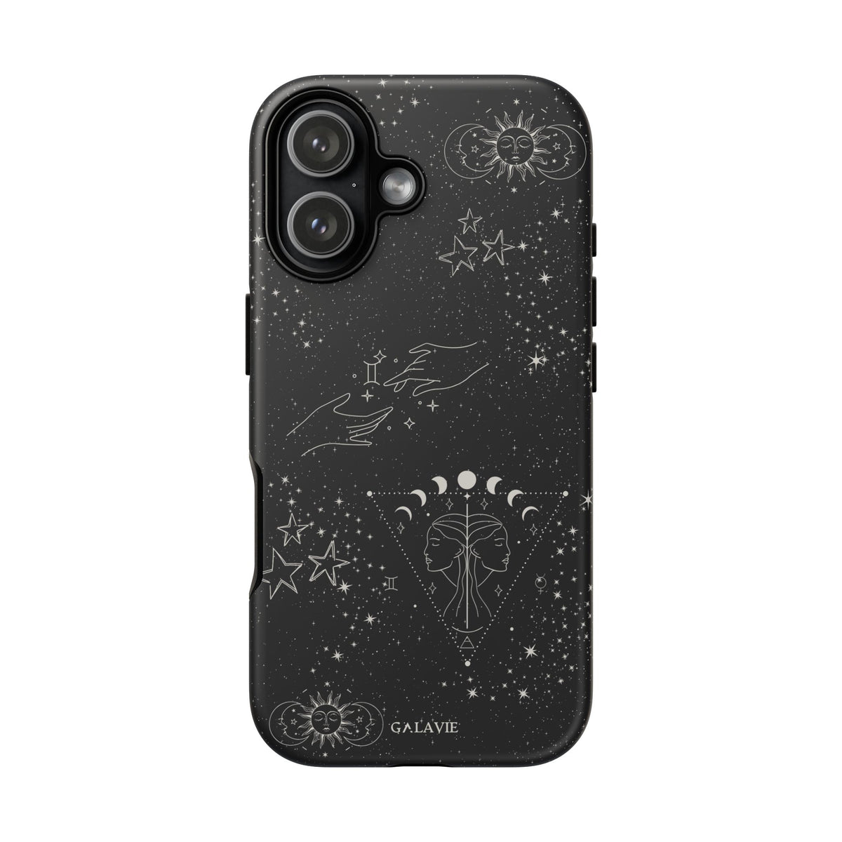 Gemini Zodiac Phone Case – Noir
