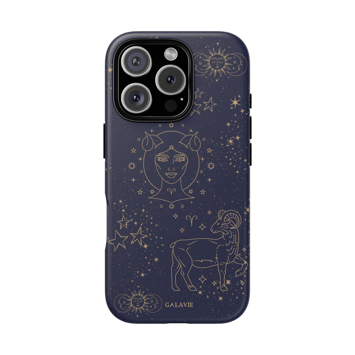 Aries Zodiac Phone Case – Navy
