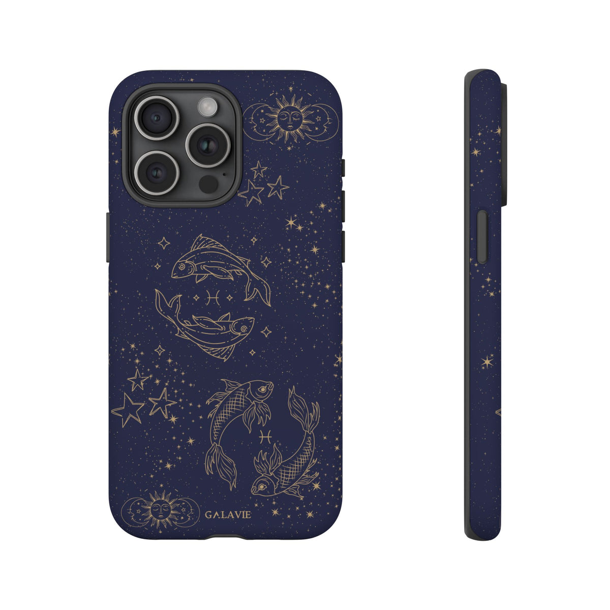 Pisces Zodiac Phone Case – Navy